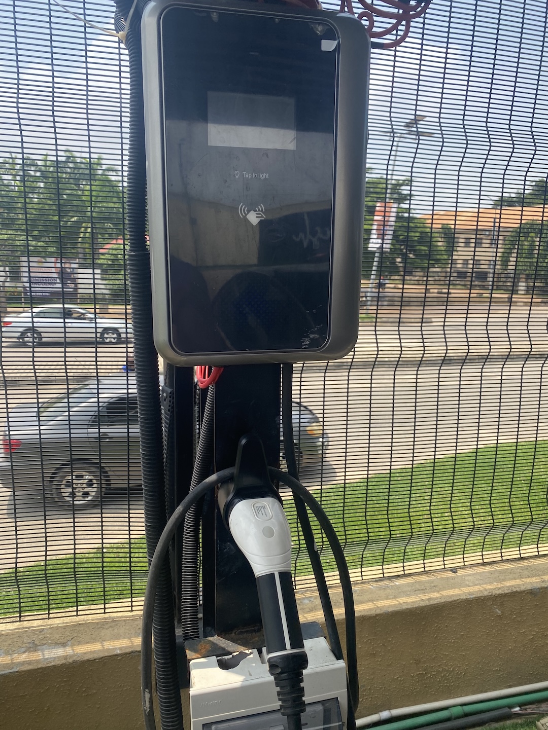 Pedestal EV charge point installed in Abuja