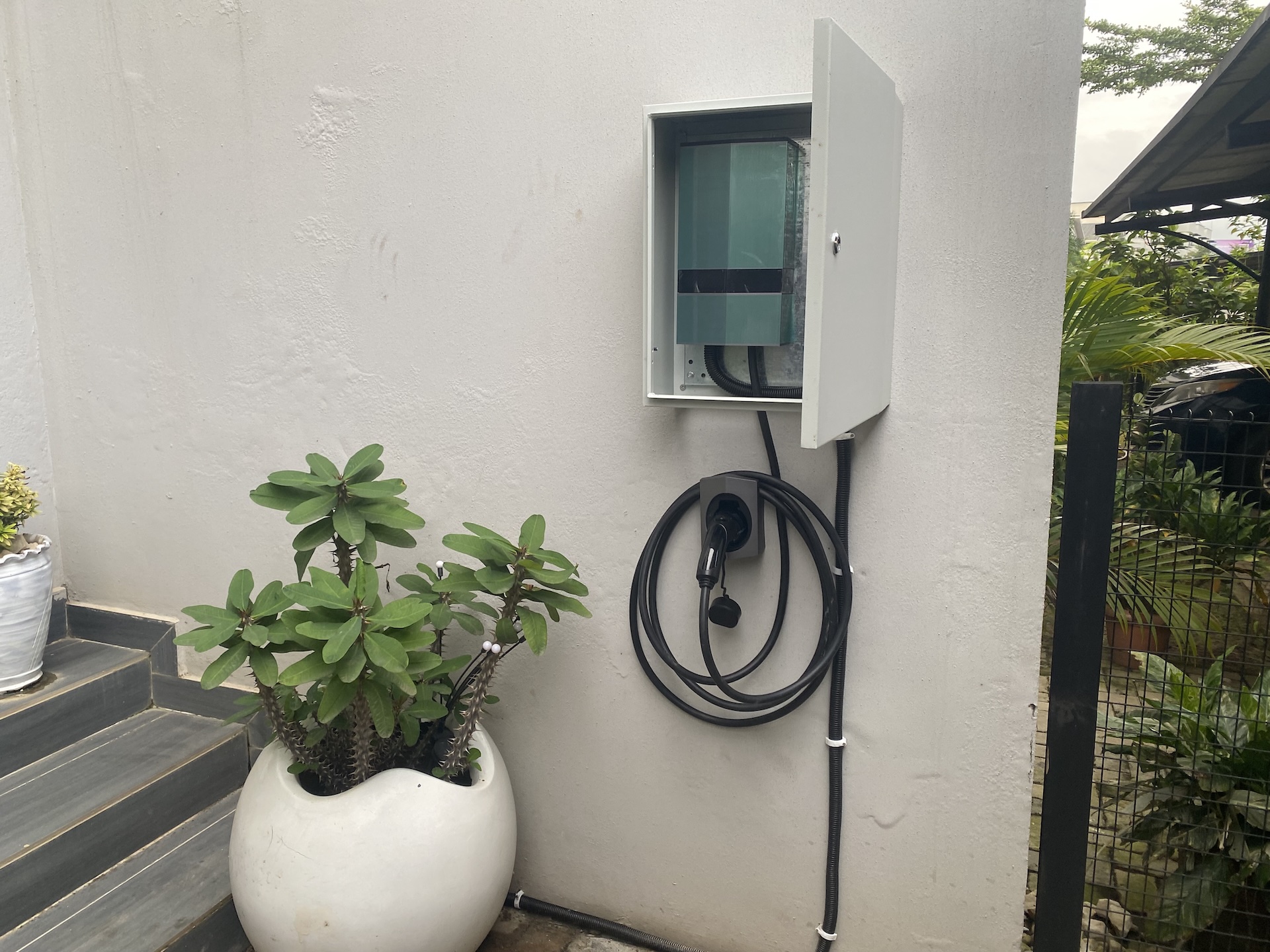 Wall-mounted EV chargers installed in Abuja